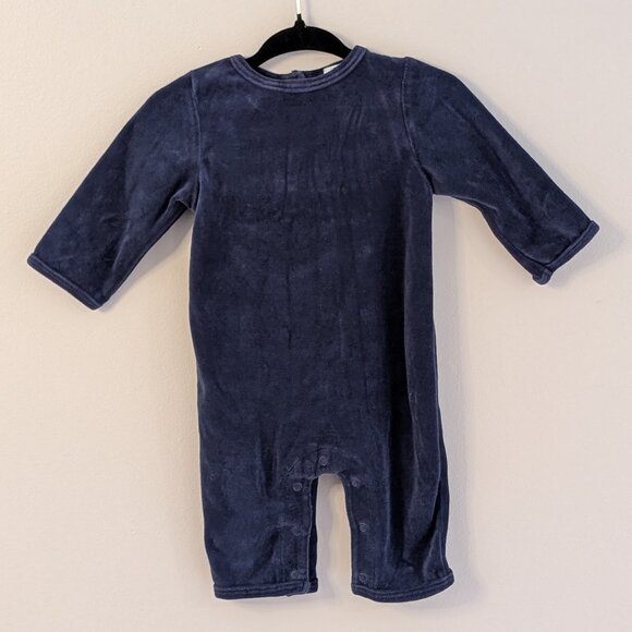 2/$20 💚 Vintage Y2K Old Navy Velour Romper | 0–3M - Picture 1 of 7